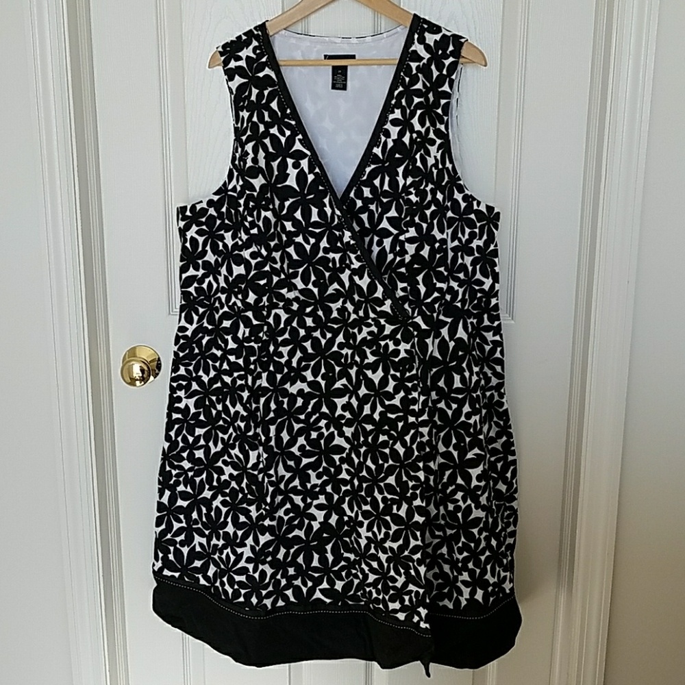 Lane Bryant faux wrap dress